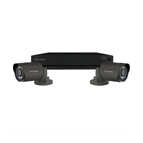 4 Channel 4MP 1TB 2 Bullet Camera Kit - Grey