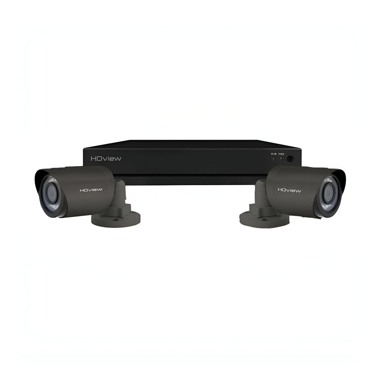 4 Channel 4MP 4TB 2 Bullet Camera Kit - Grey