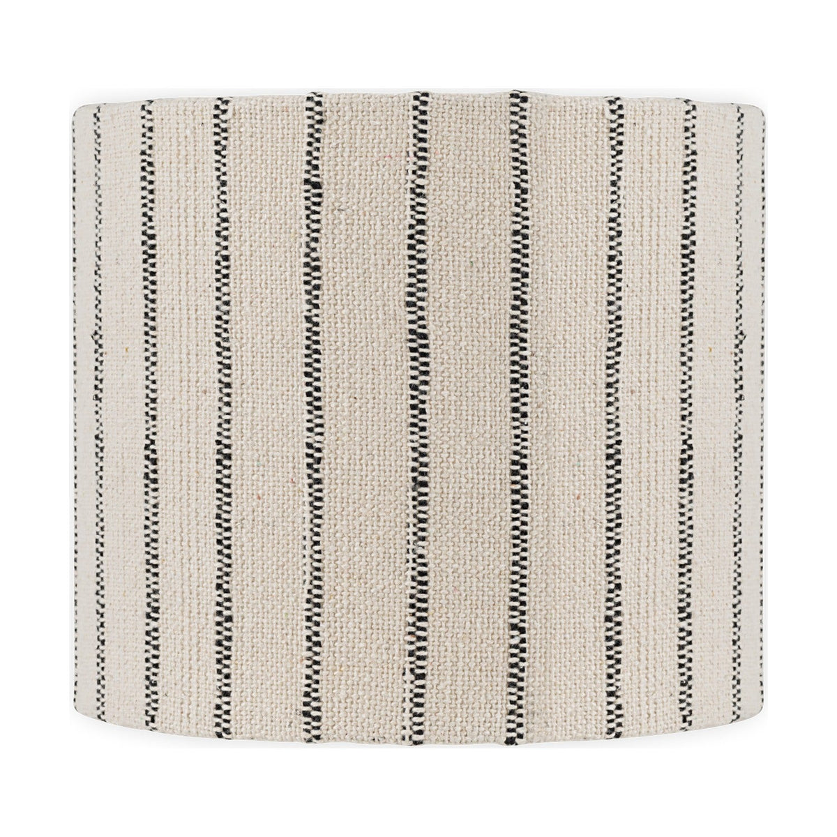 Sanja Small Cotton Stripe Lampshade - Off White & Grey
