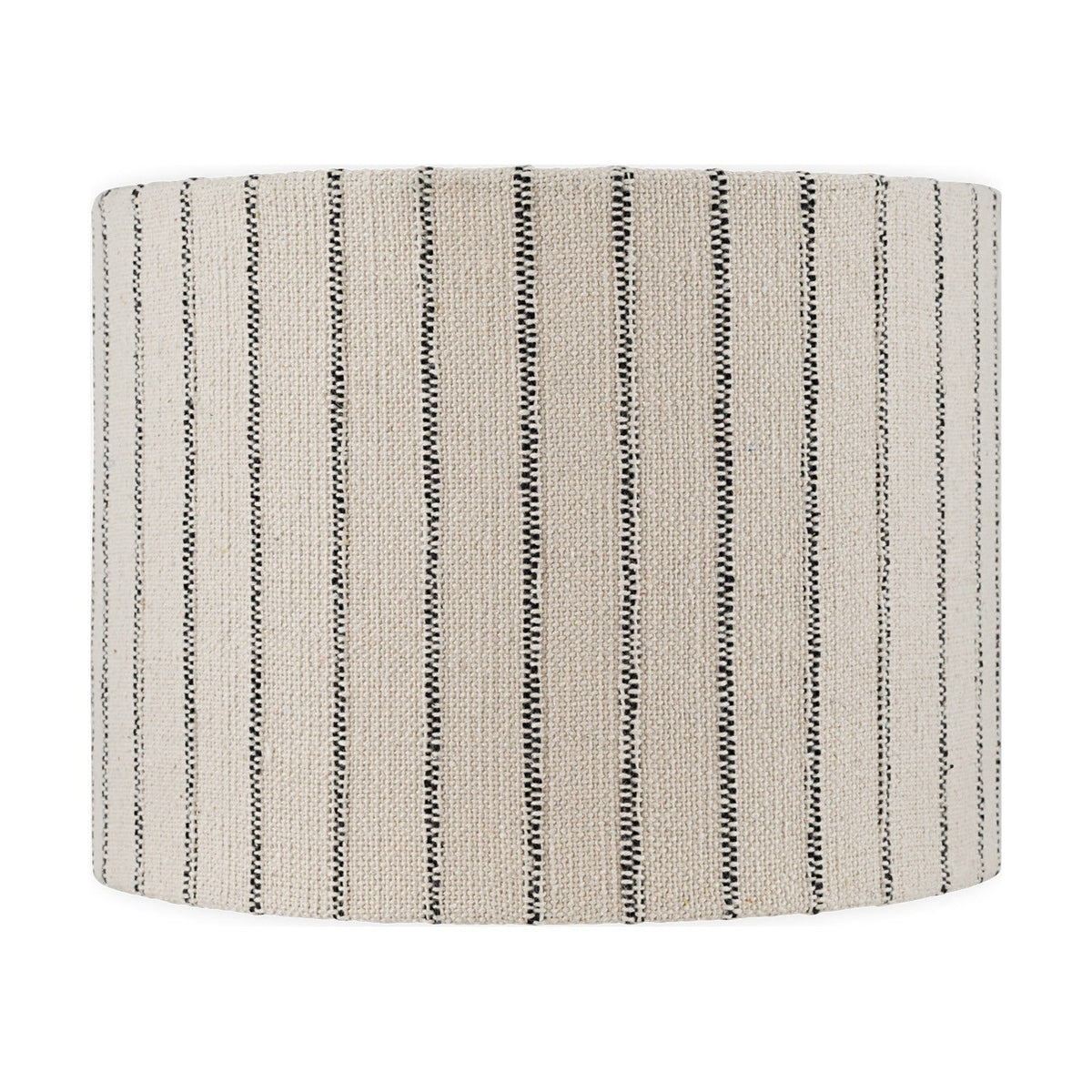 Sanja Medium Cotton Stripe Lampshade - Off White & Grey