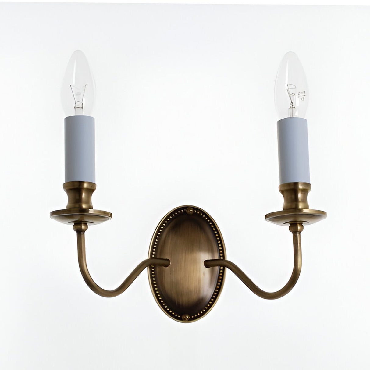 Georin 2 Light Solid Brass Wall Light - Brass