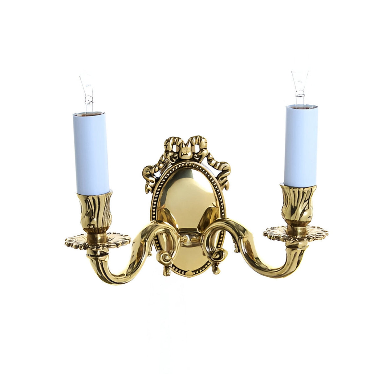 Glanmore 2 Light Solid Brass Wall Light - Polished Brass