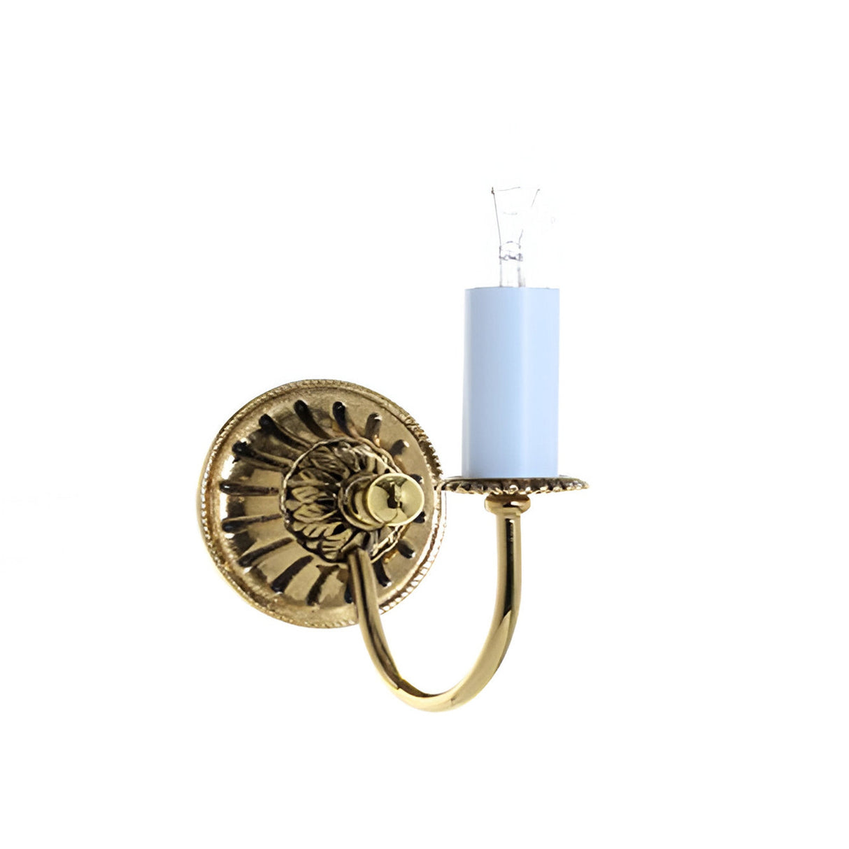 Helio 1 Light Solid Brass Wall Light - Polished Brass