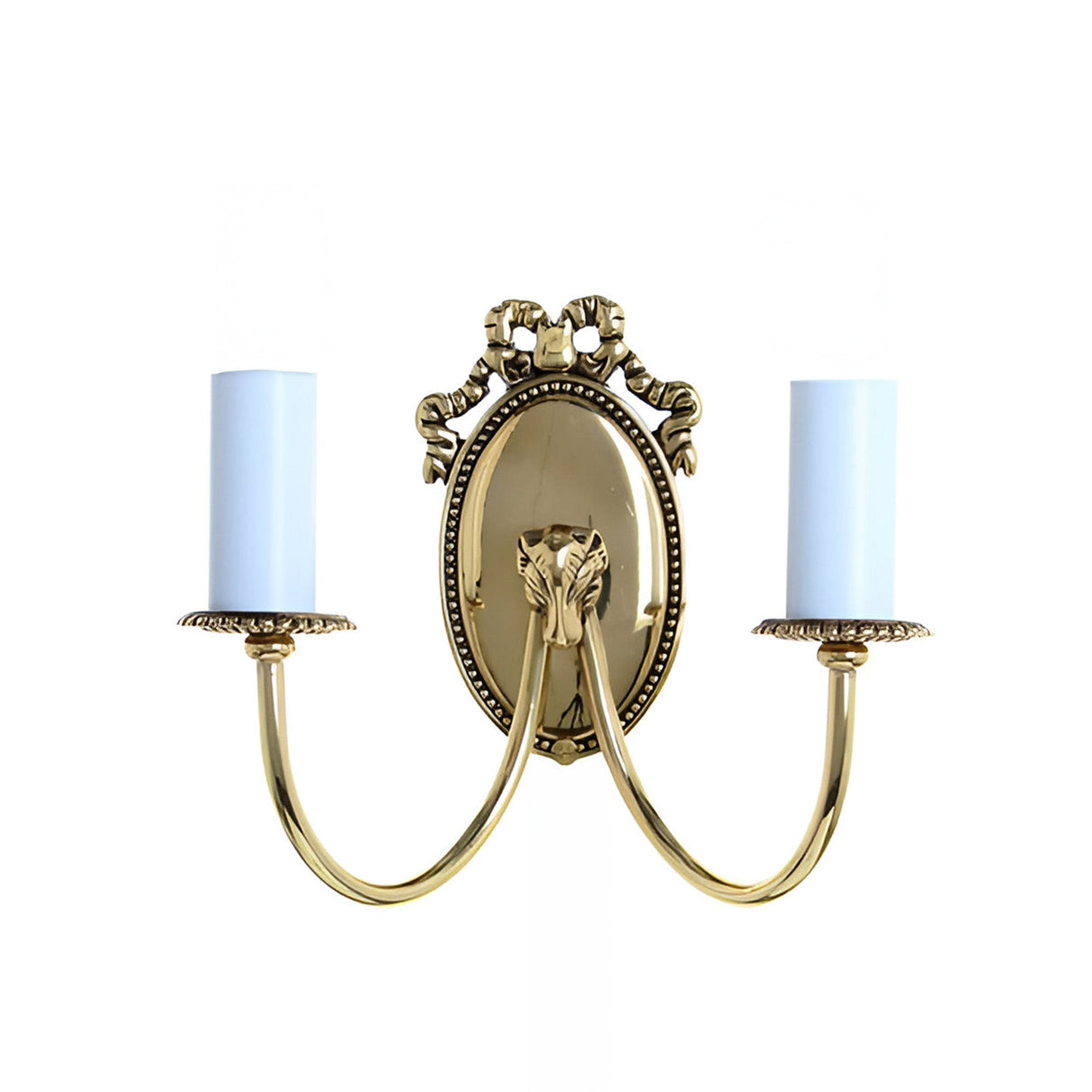 Everra 2 Light Large Solid Brass Wall Light - Polished Brass