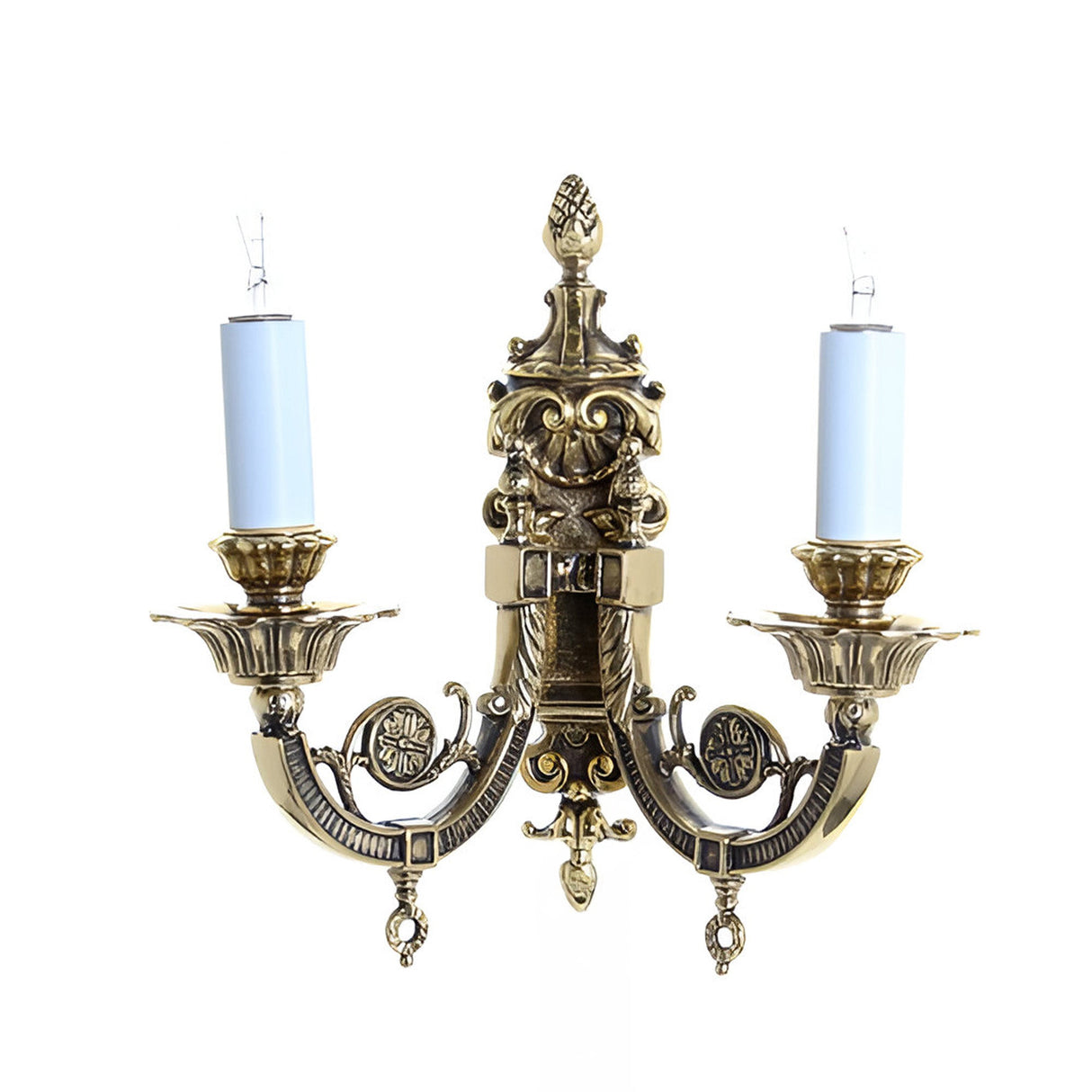 Cheswin 2 Light Solid Brass Wall Light - Polished Brass