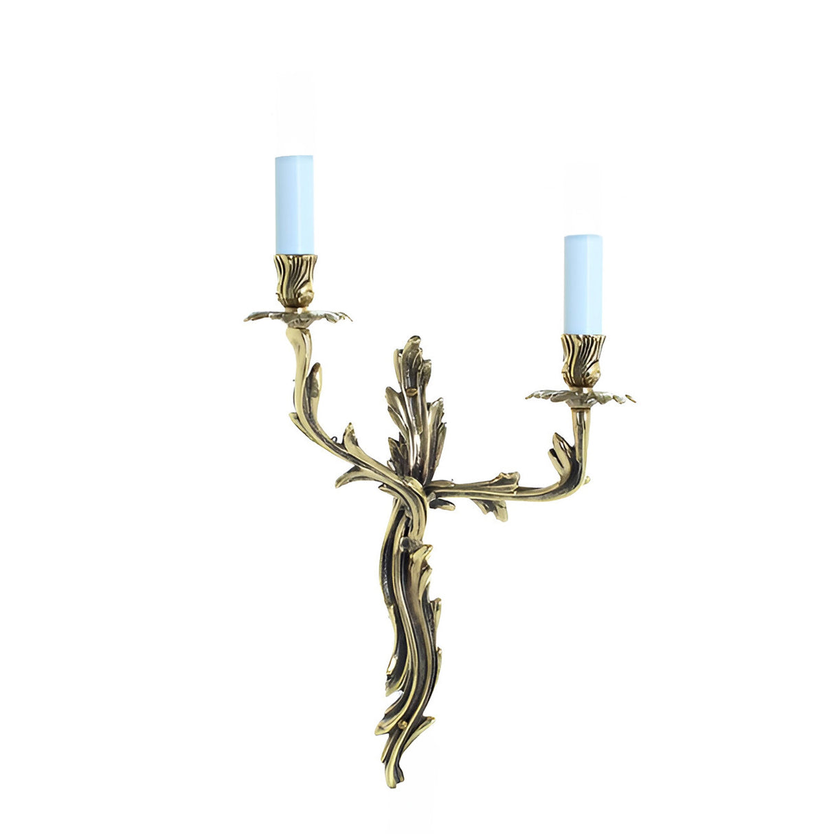 Luen V2 2 Light Solid Brass Wall Light - Polished Brass