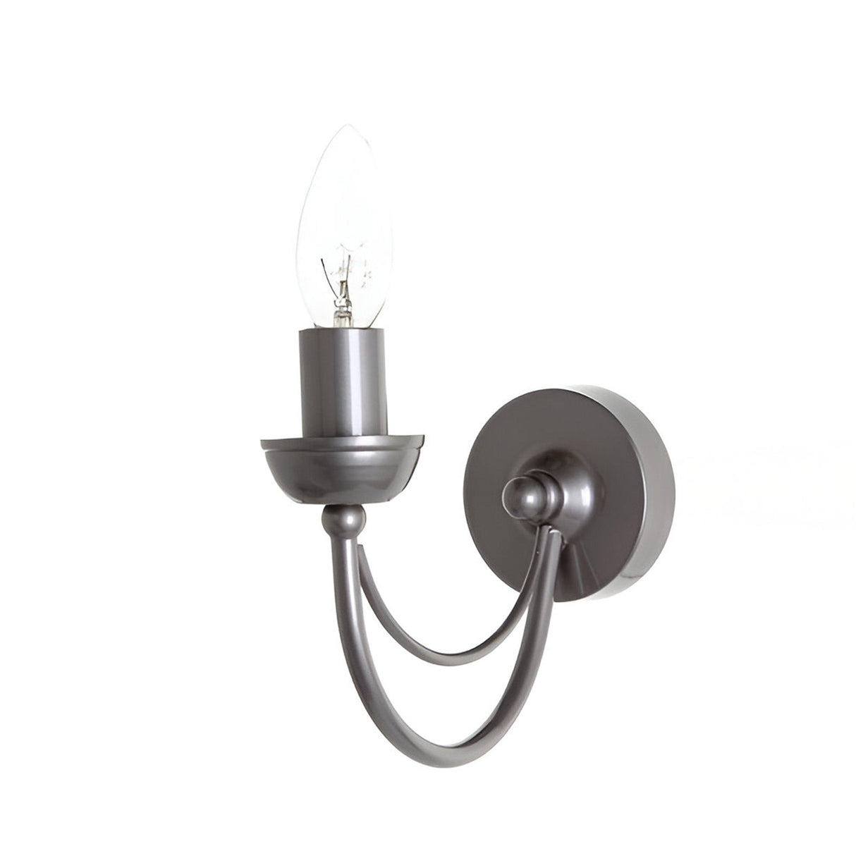Norwell 1 Light Iron Wall Light - Brushed Nickel