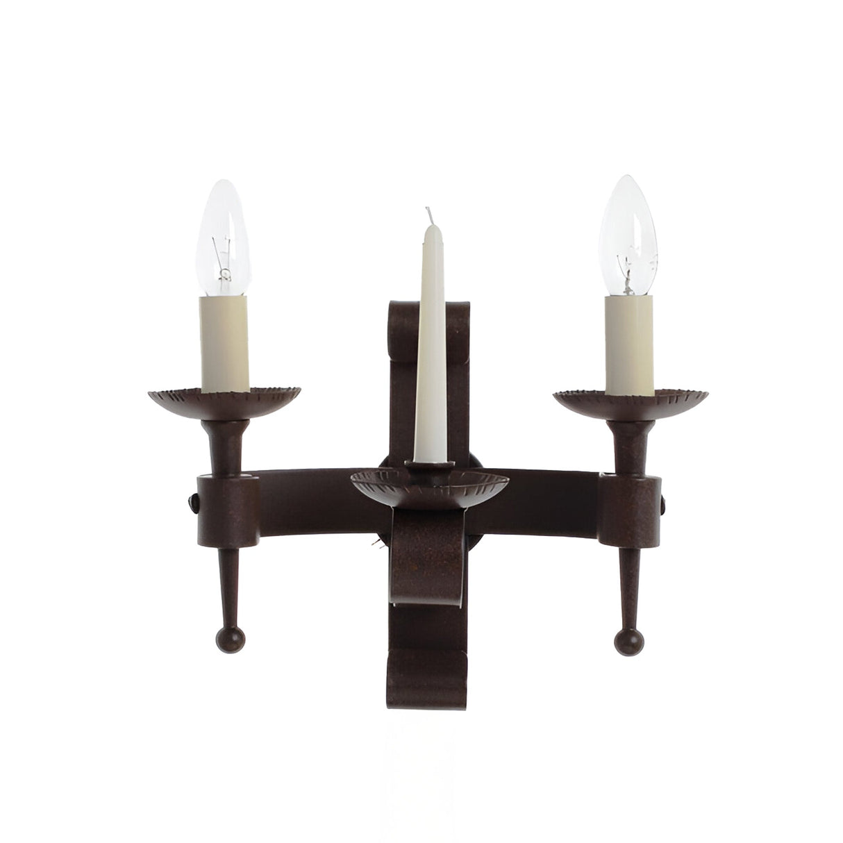 Manorhall 2 Light Iron Wall Light - Oil-Rubbed Bronze