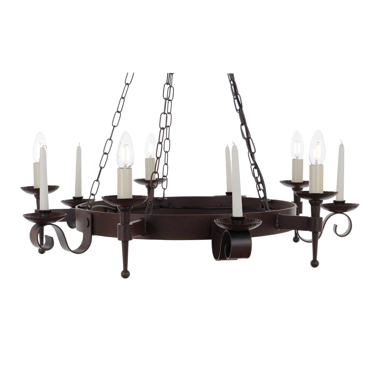 Manorhall 5 Light Iron Chandelier - Oil-Rubbed Bronze