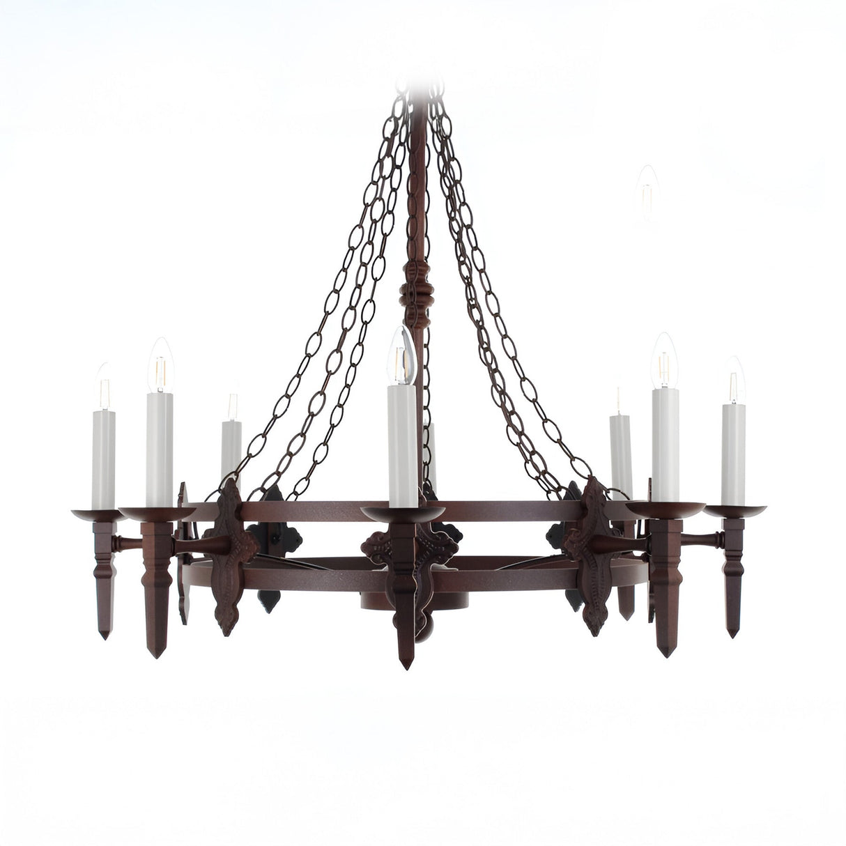 Ashcroft 8 Light Iron Chandelier - Aged Bronze