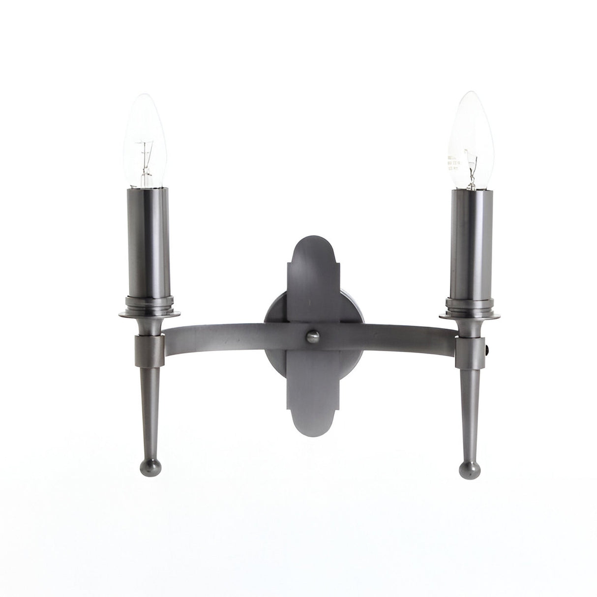 Heathwood 2 Light Iron Wall Light - Grey