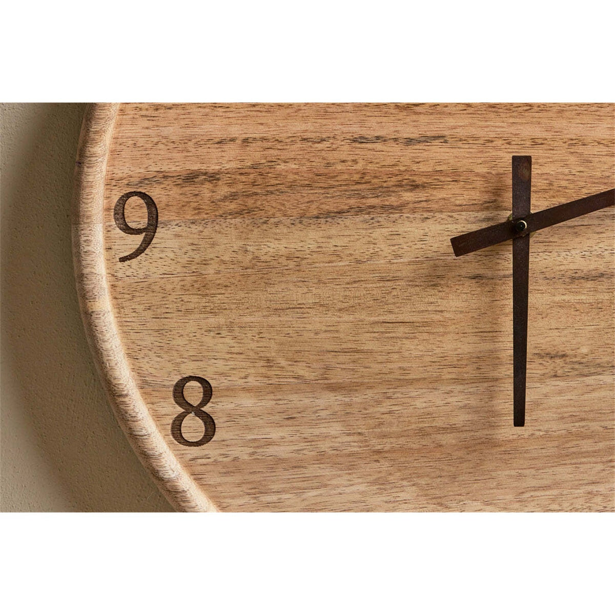 Som Mango Wood Wall Clock - Natural