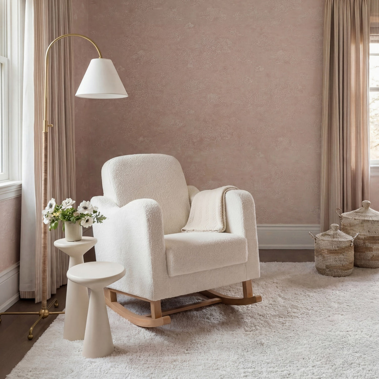 Soother Rocking Nursing Chair - Off White