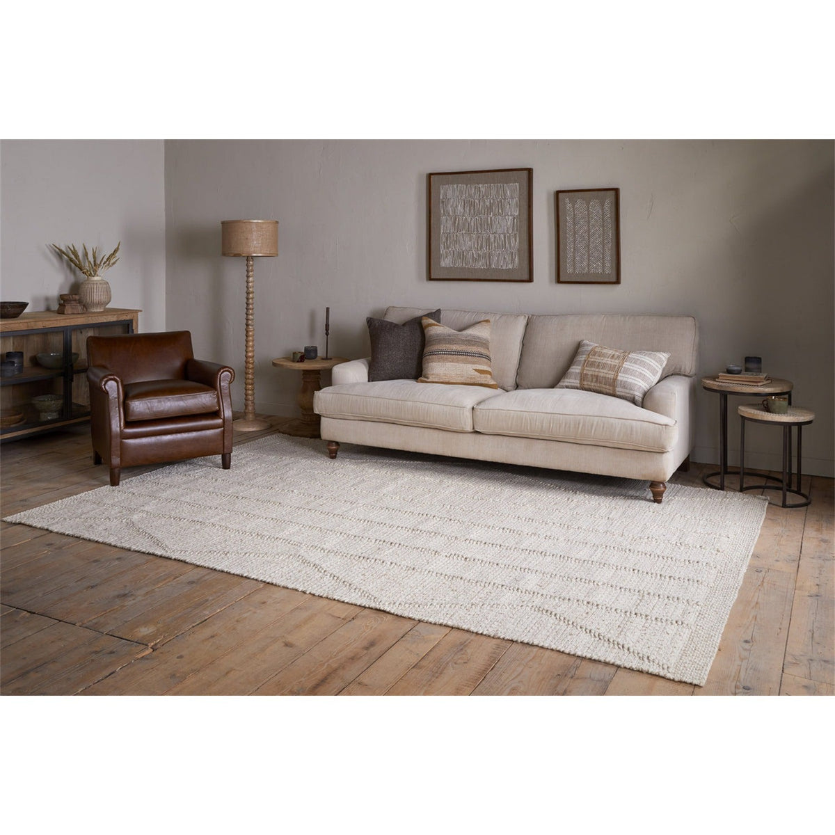 Shanti 200 x 300cm Wool Rug - Natural