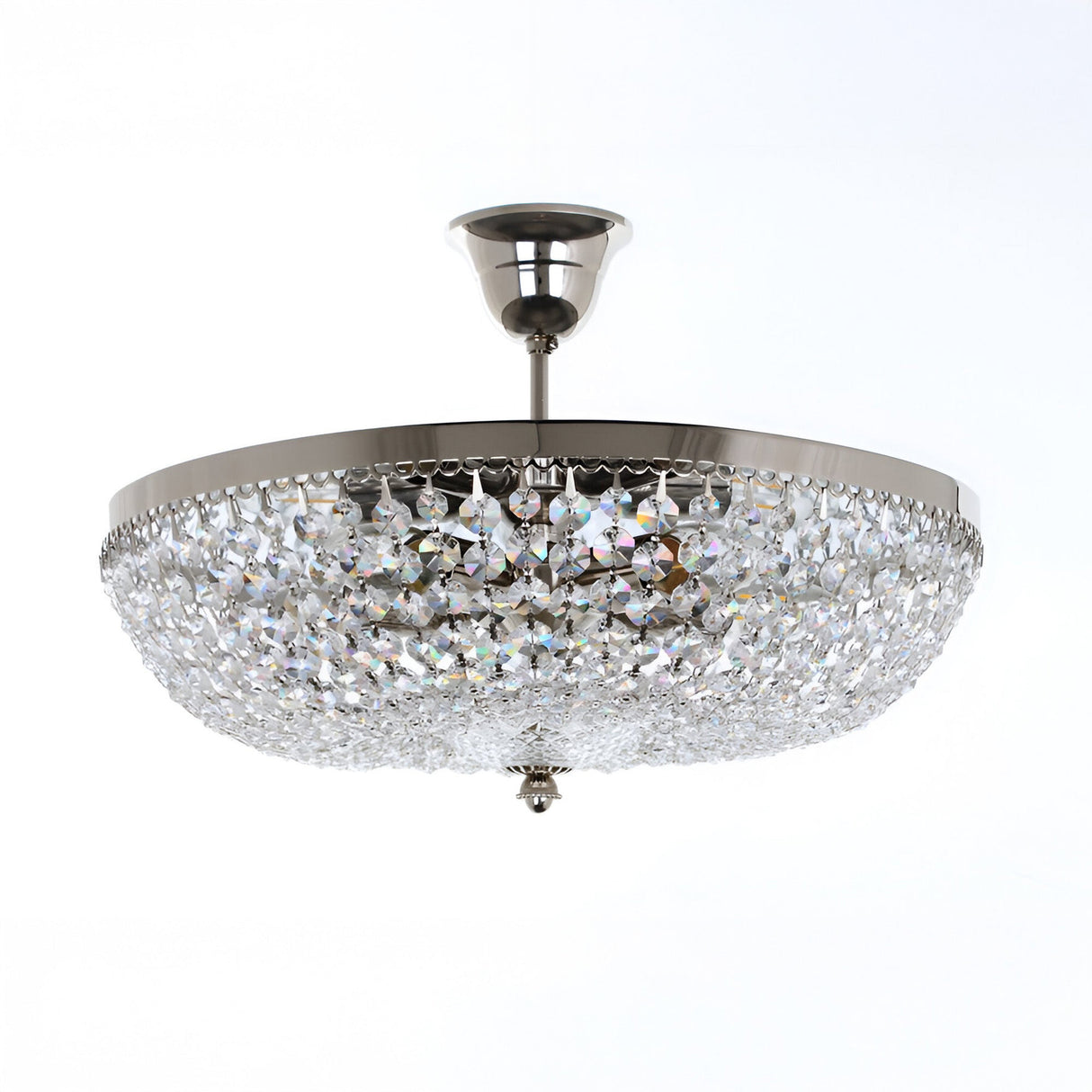 Essenra 5 Light Strass Gold Plated Semi-Flush Light - Nickel