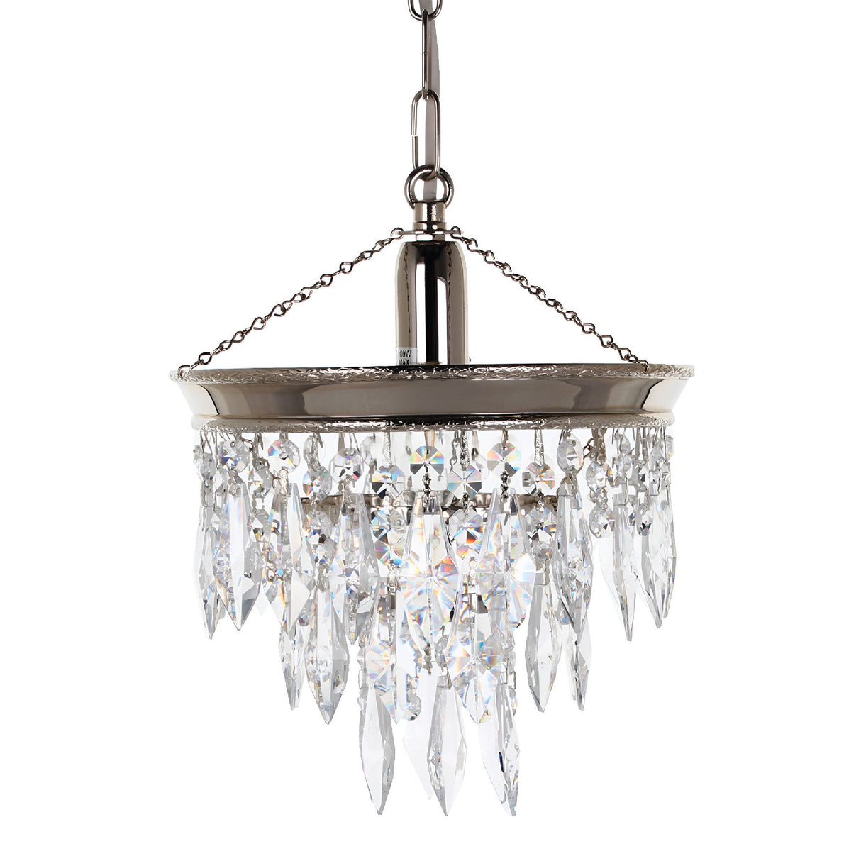 Brunsen 1 Light Strass Pendant Light - Gold