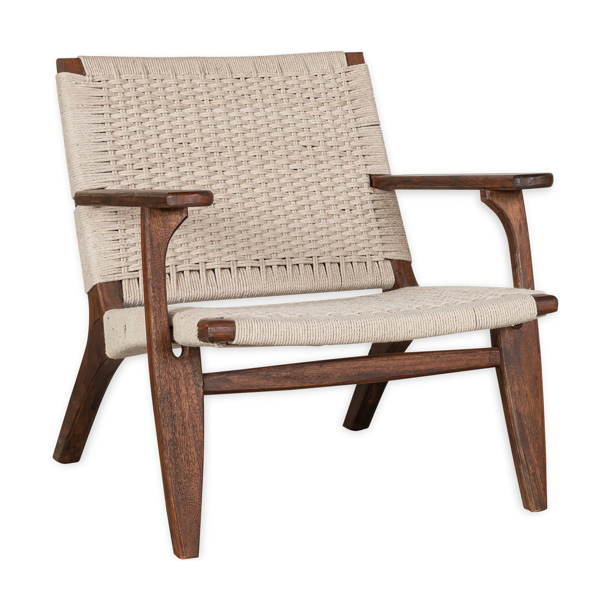 Surat Woven Cotton Rope Armchair - Natural