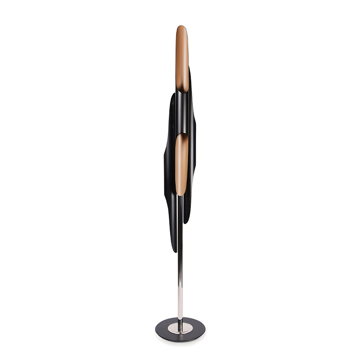 Stealth 6 Light Floor Lamp - Brass & Black