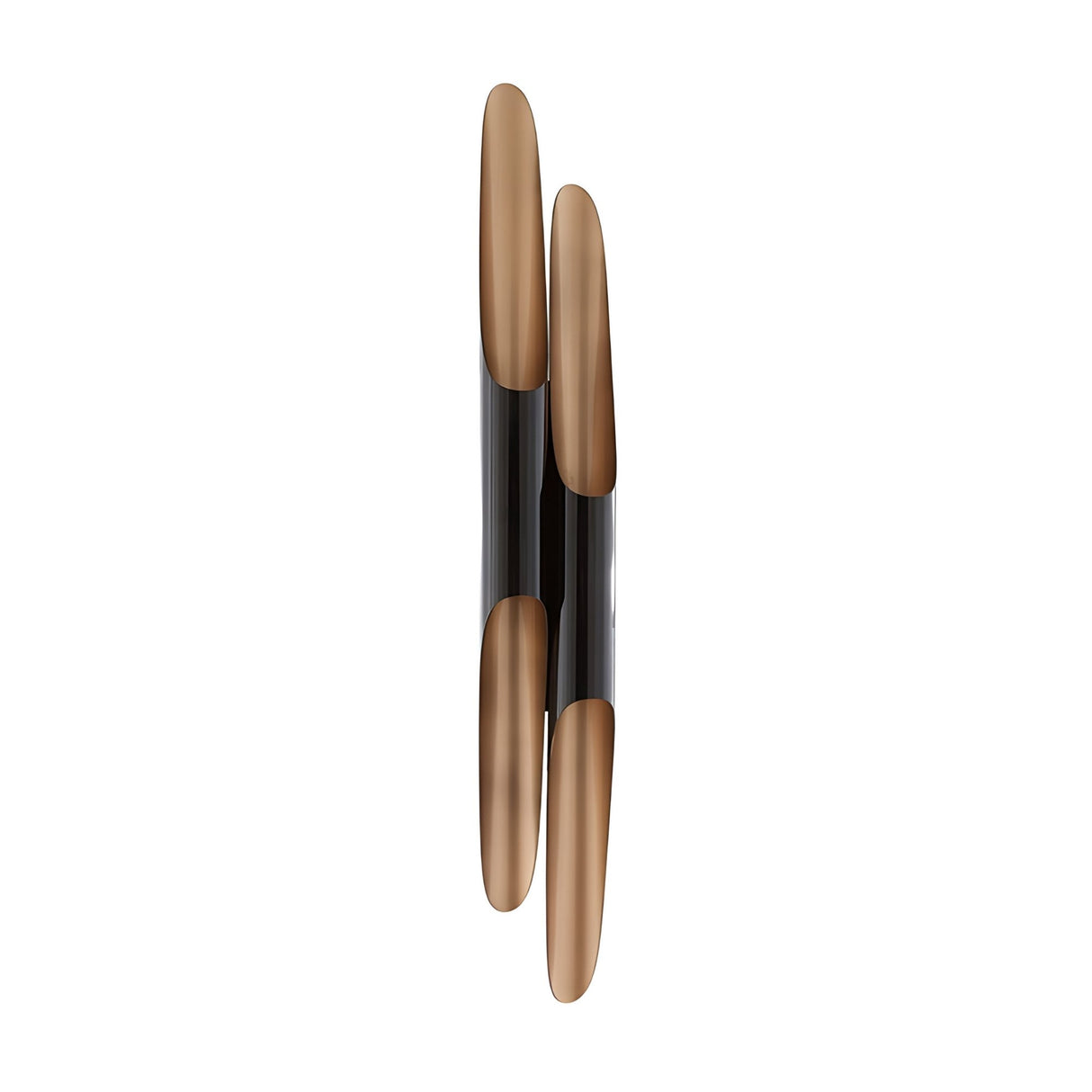 Stealth 4 Light Wall Light - Brass & Black