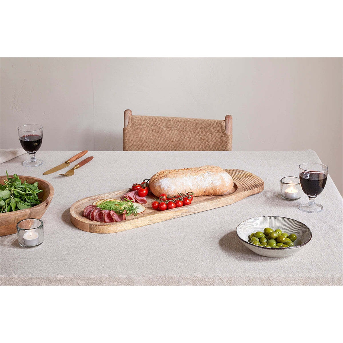 Tivisha Medium Mango Wood Chopping Board - Natural