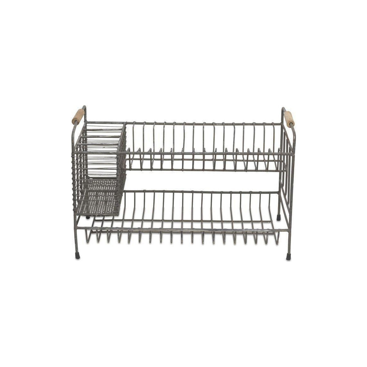 Tilmo Iron Dish Rack - Distressed Grey