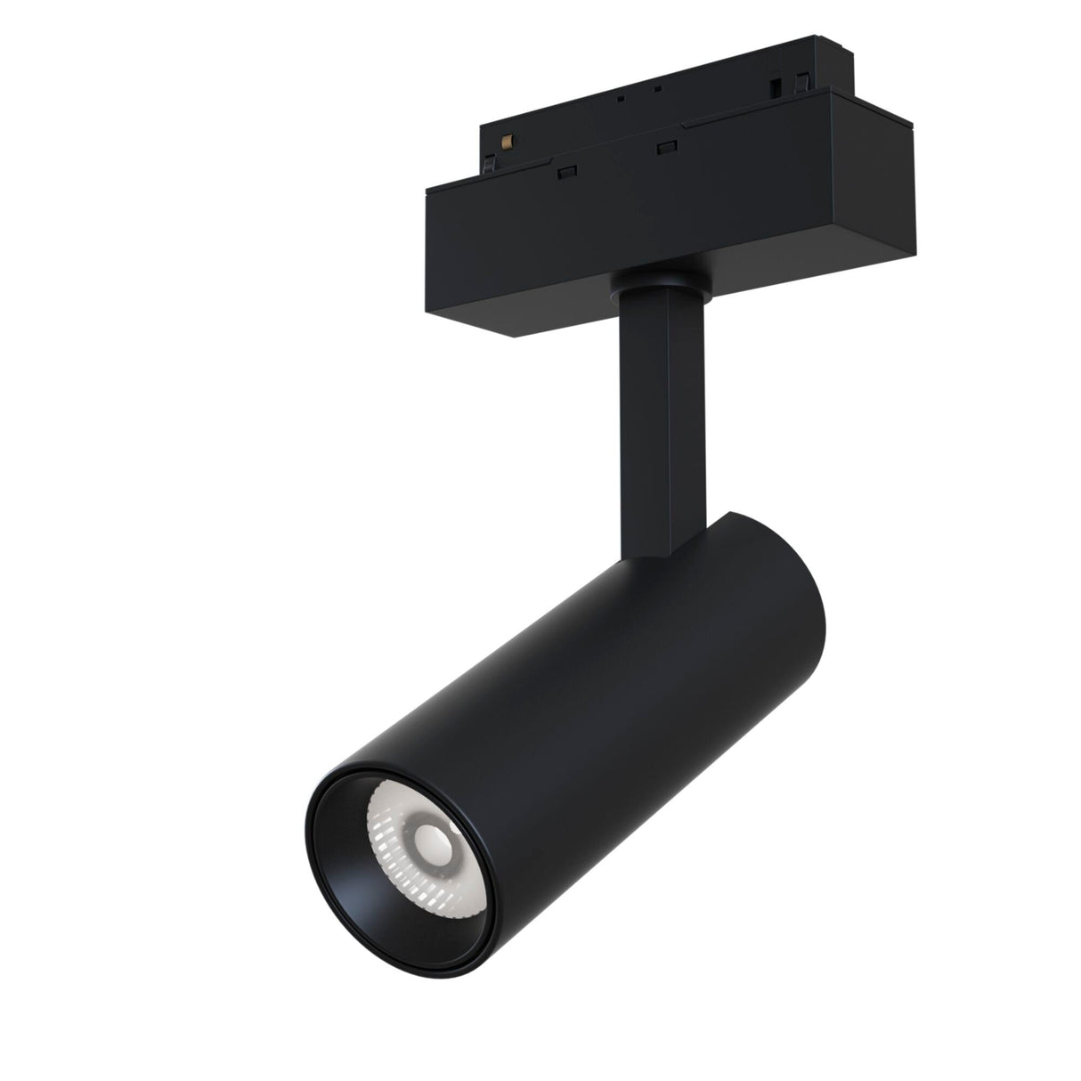 Focus LED Magnetic S35 Track Spotlight in black, 9W with 3000K, providing warm, directed lighting with a minimalist look