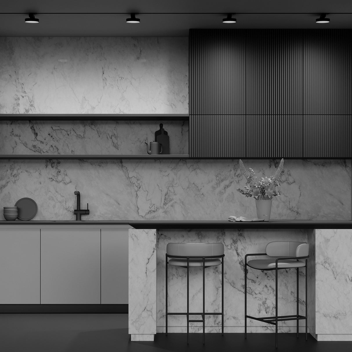 Interior Image for Zon LED Single Phase Unity Track Spotlight 12W 3000K - Black