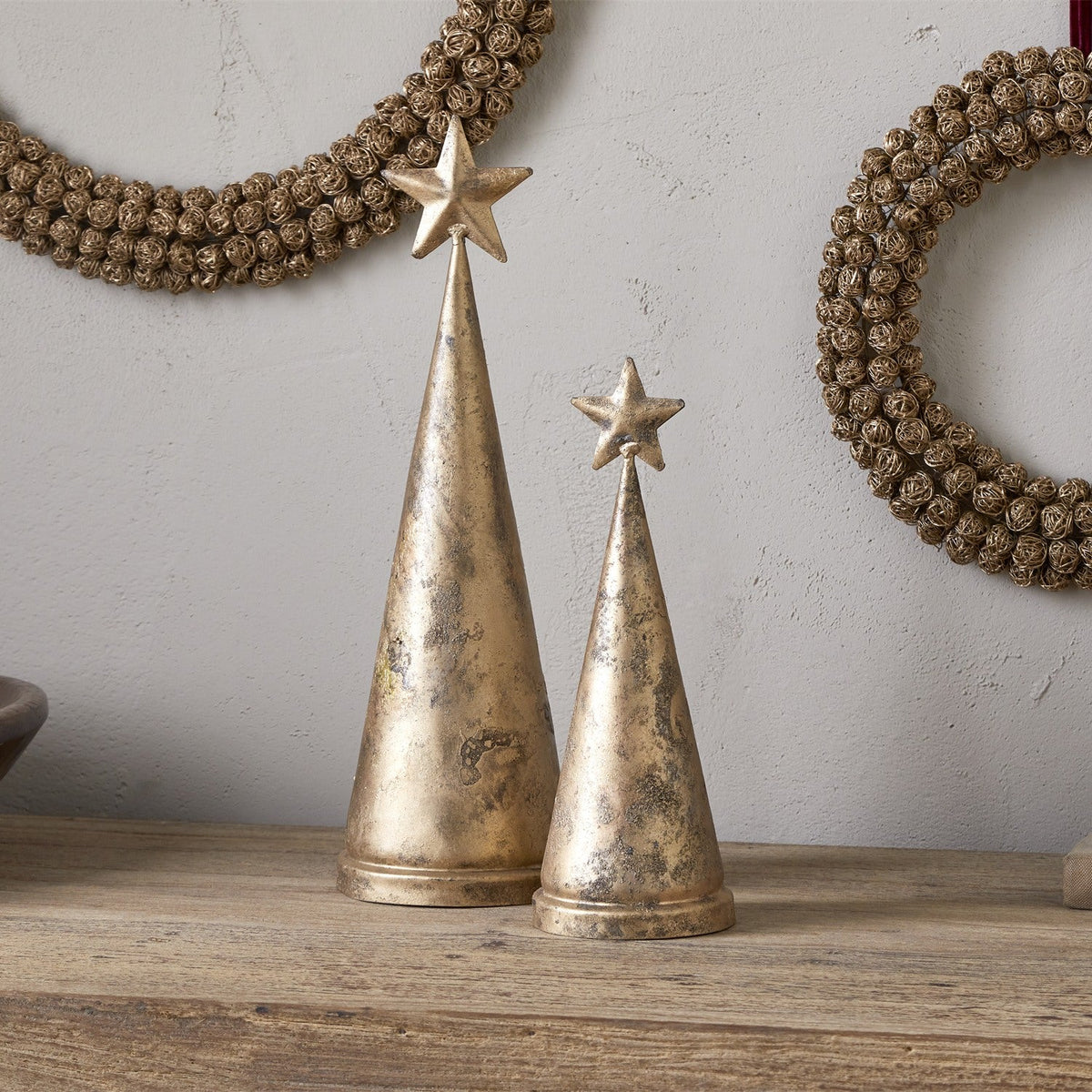 Talna Large Tree Christmas Bell - Antique Brass