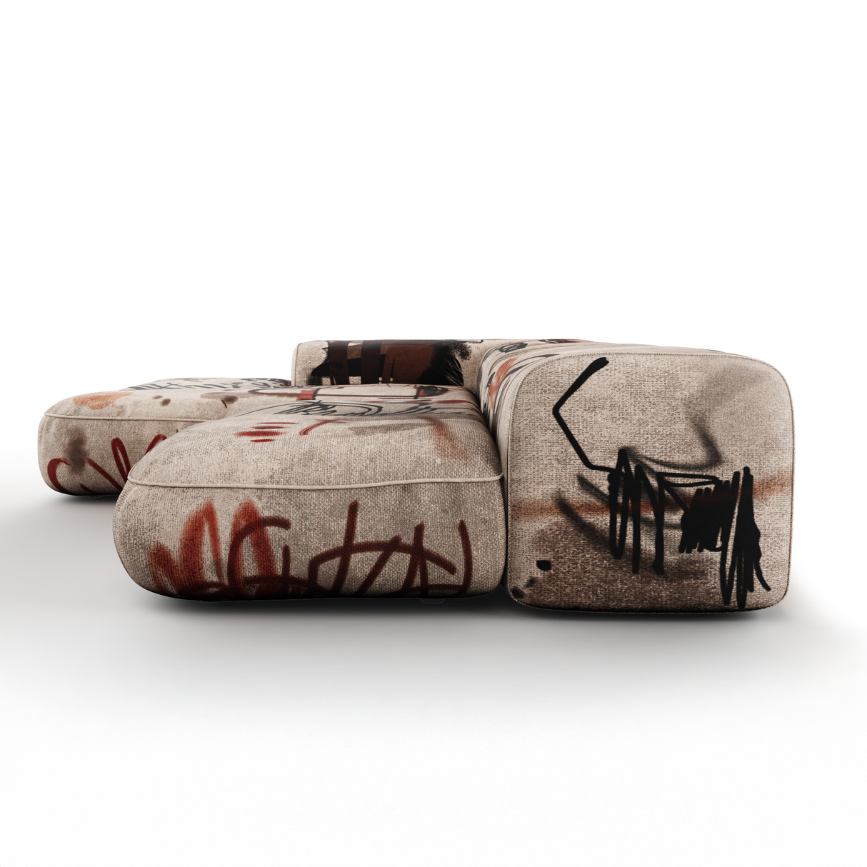 Trace Burnout 5 Seater Modular Sofa