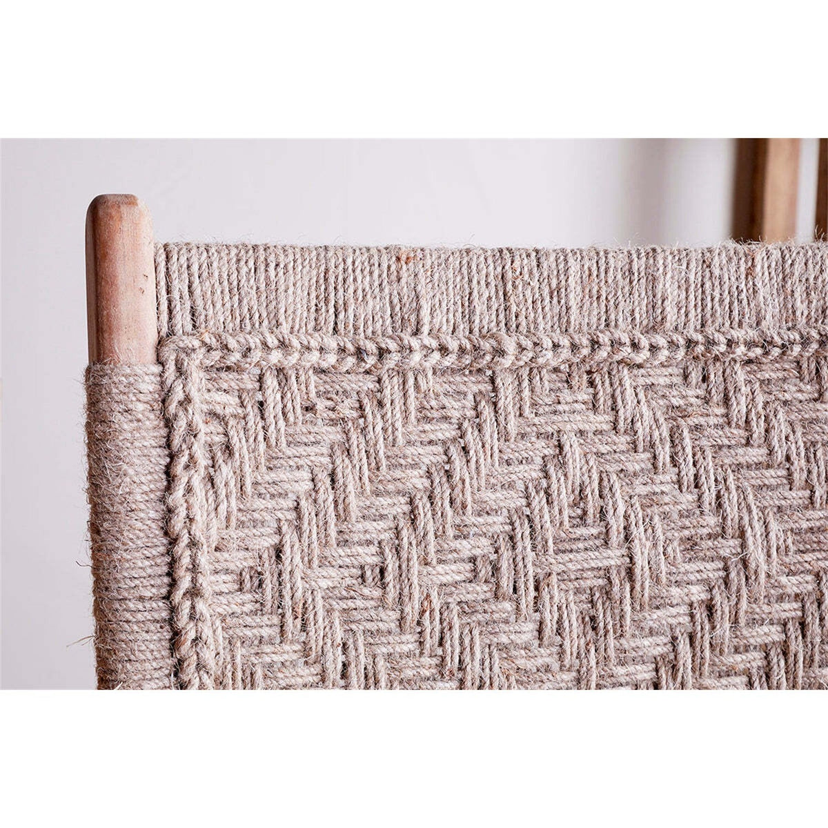 Vinay Jute & Wood Woven Counter Stool - Natural