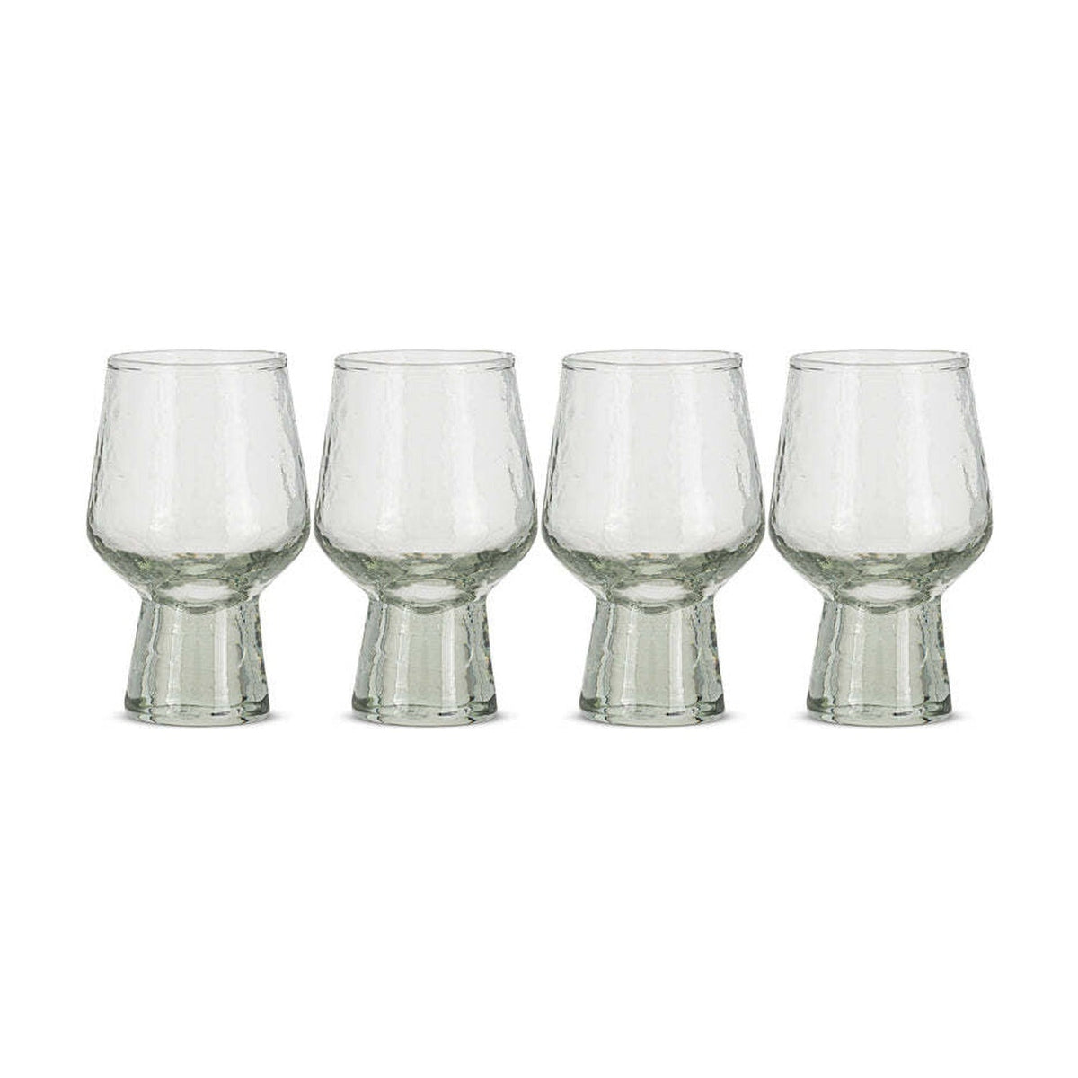 Visla Mouth Blown Wine Glasses - Light Smoke - Set of 4