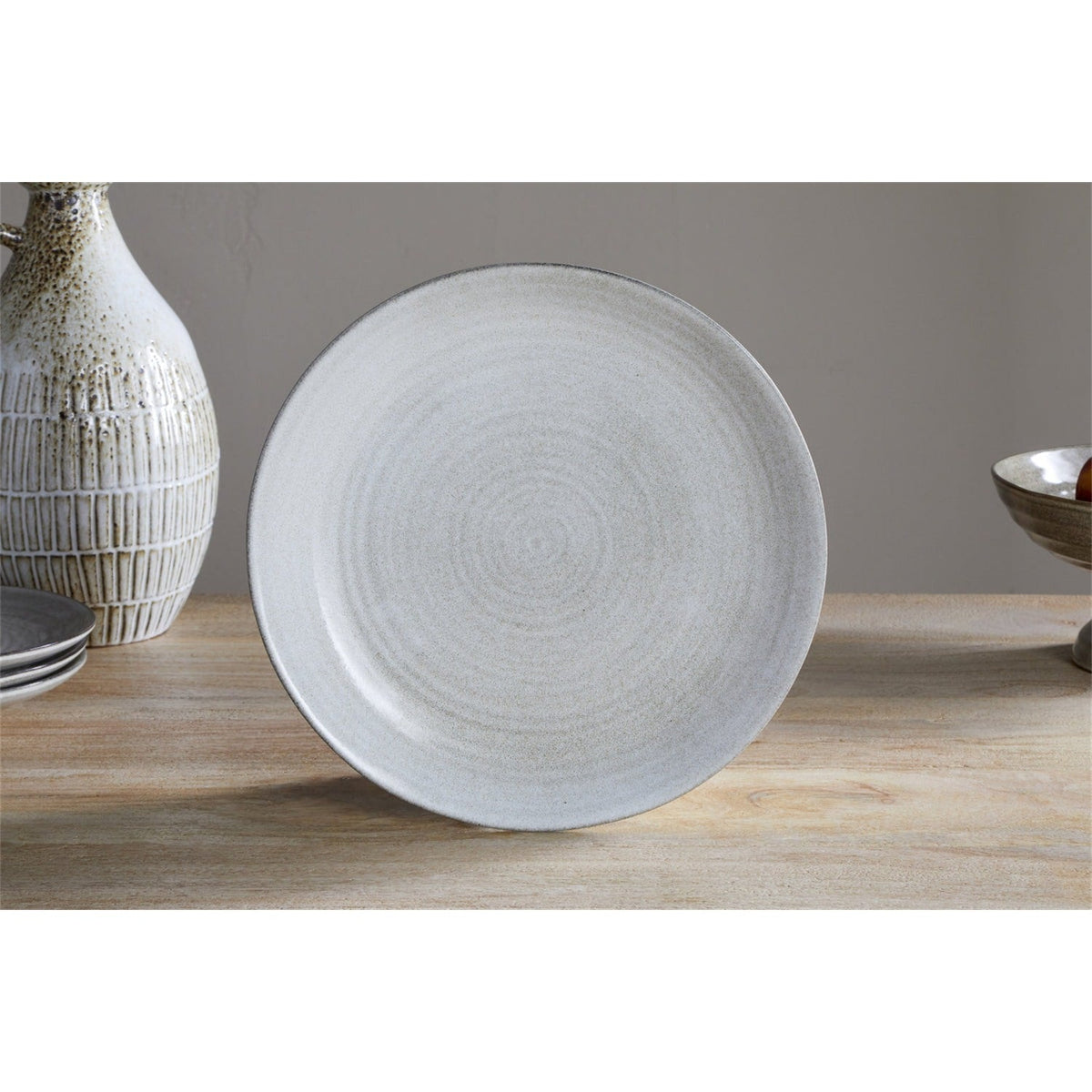 Valinha Earthenware Dinner Plate - Grey