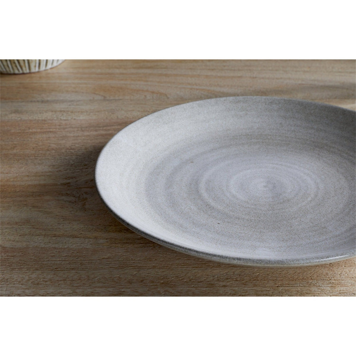 Valinha Earthenware Dinner Plate - Grey
