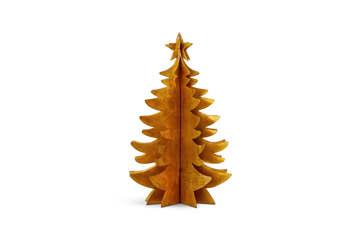 Katiri Large Christmas Tree - Antique Brass