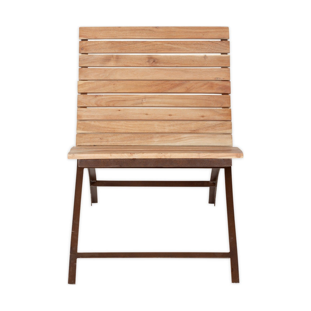 Yatin Slatted Acacia Garden Chair - Natural