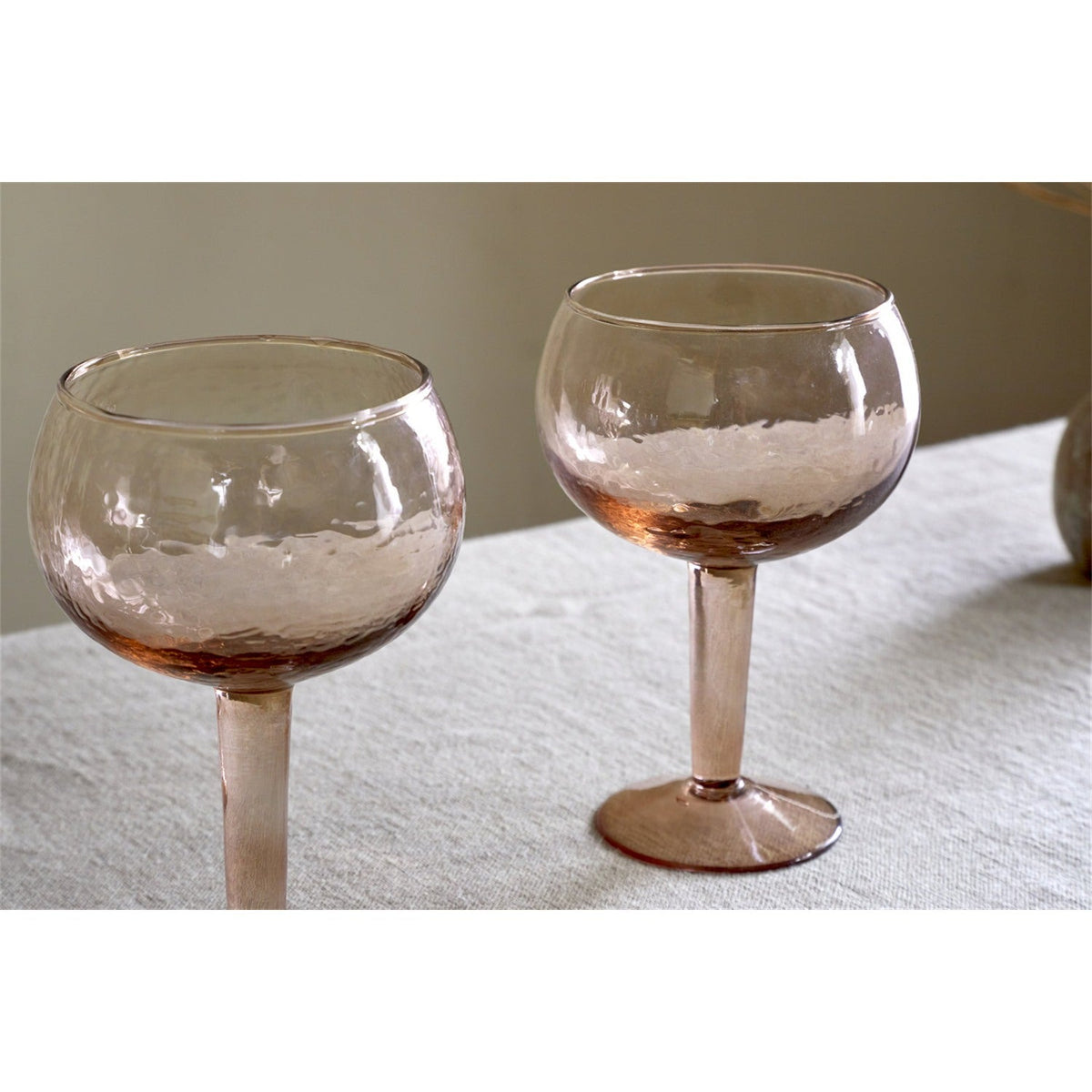 Yala Hammered Gin Glasses - Dusty Terracotta - Set of 2