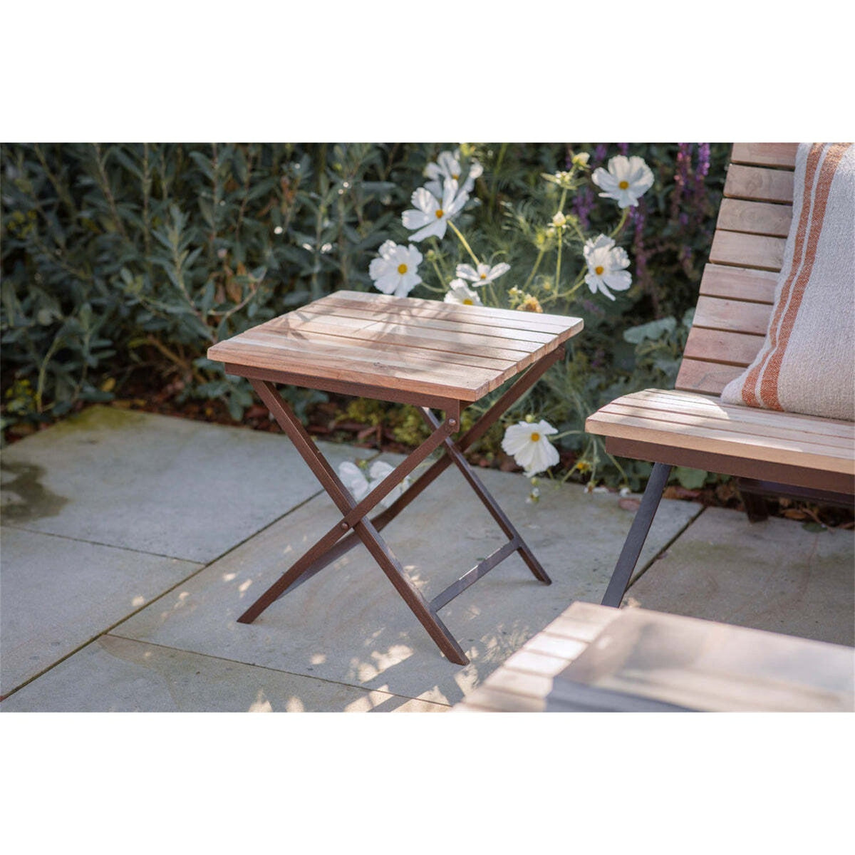 Yatin Outdoor Side Table - Natural outdoors