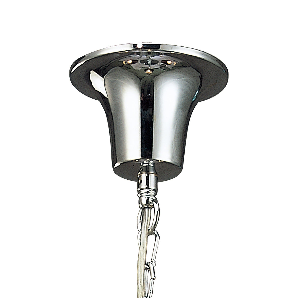 Acanto 48cm 3 Light Chandelier - Chrome With Black Shades