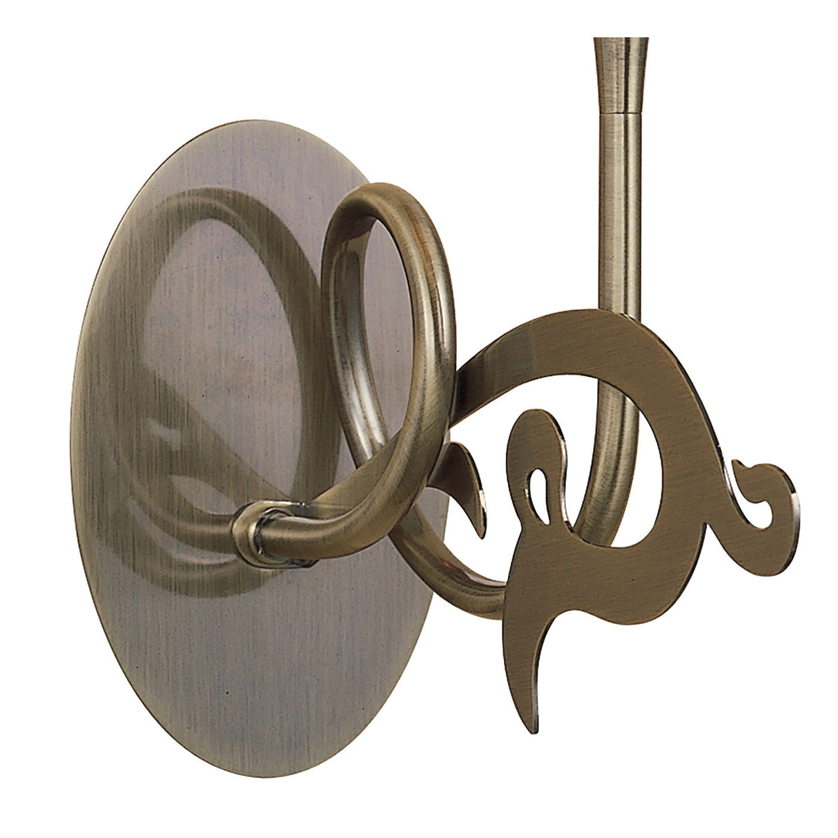 Acanto 1 Light Wall Lamp - Brass With Amber Cream Shade