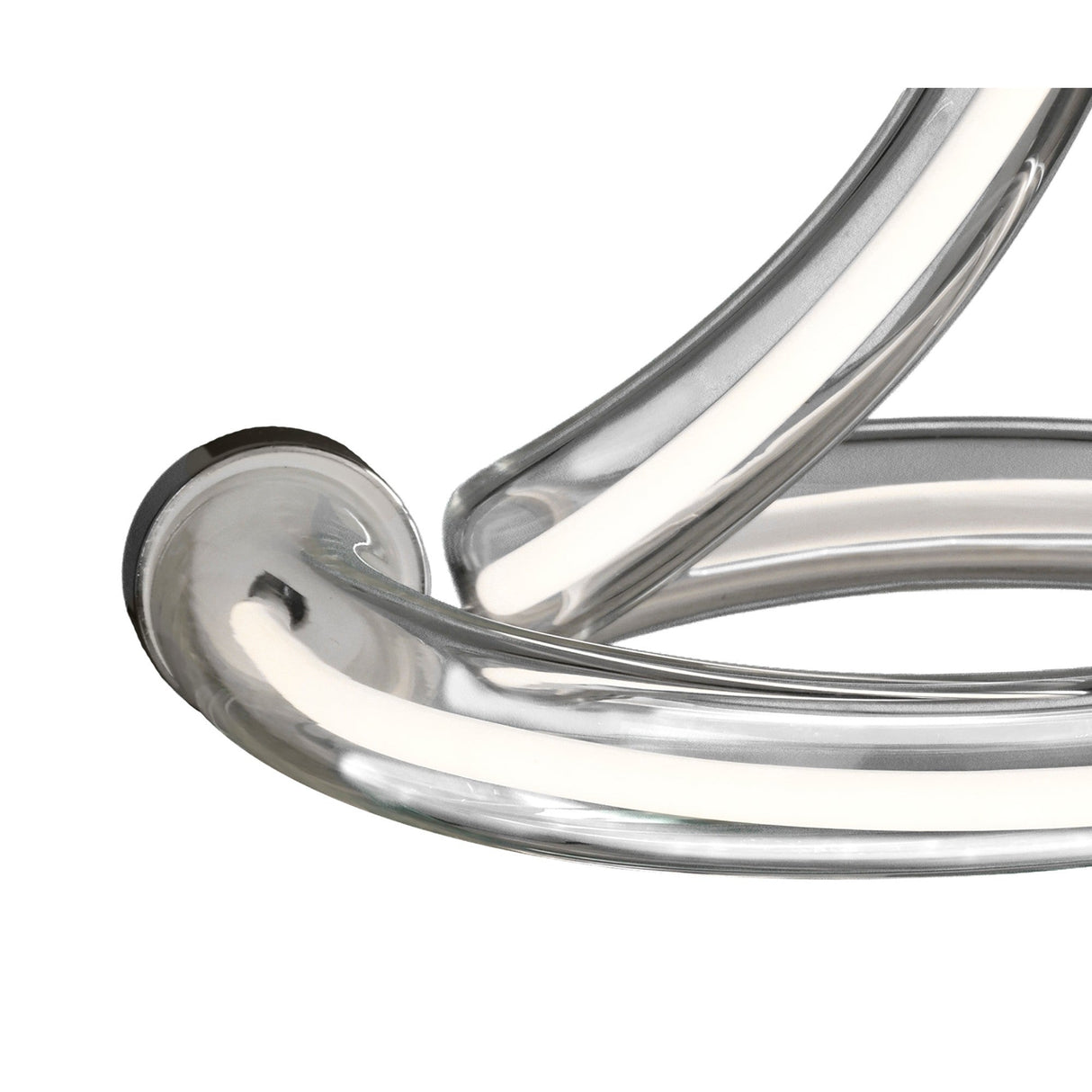 Adaggio Iris LED Crystal Table Lamp 8W 3000K - Chrome/Clear