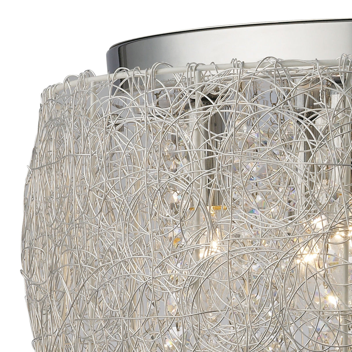 Adeline 50cm 6 Light Crystal Chandelier - Polished Chrome