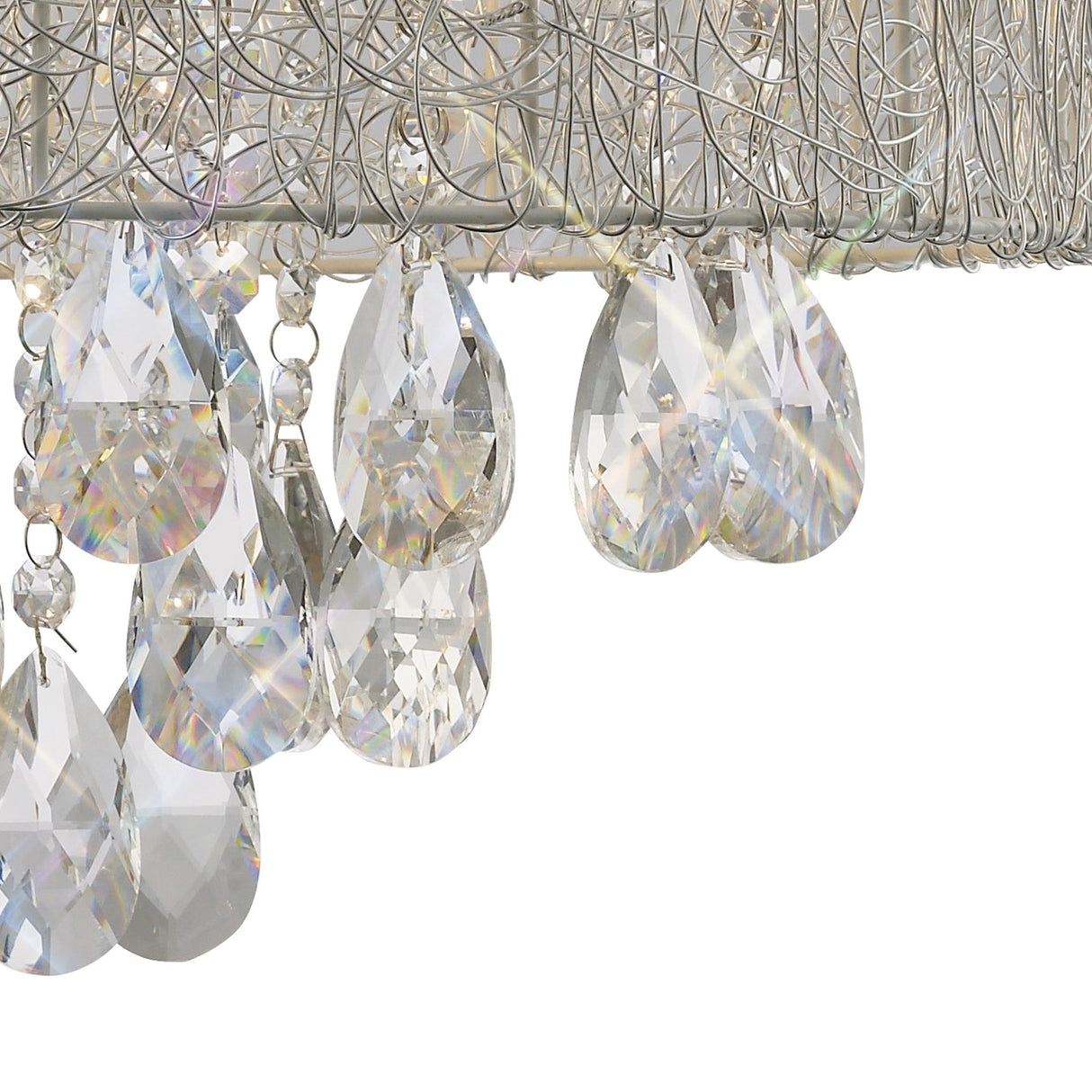 Adeline 50cm 6 Light Crystal Chandelier - Polished Chrome