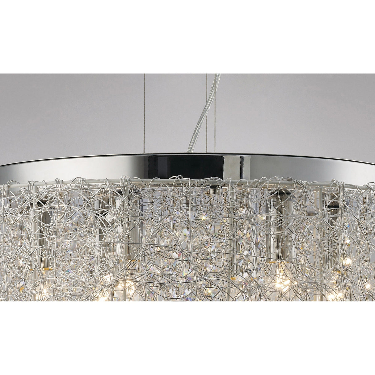 Adeline 50cm 6 Light Crystal Chandelier - Polished Chrome