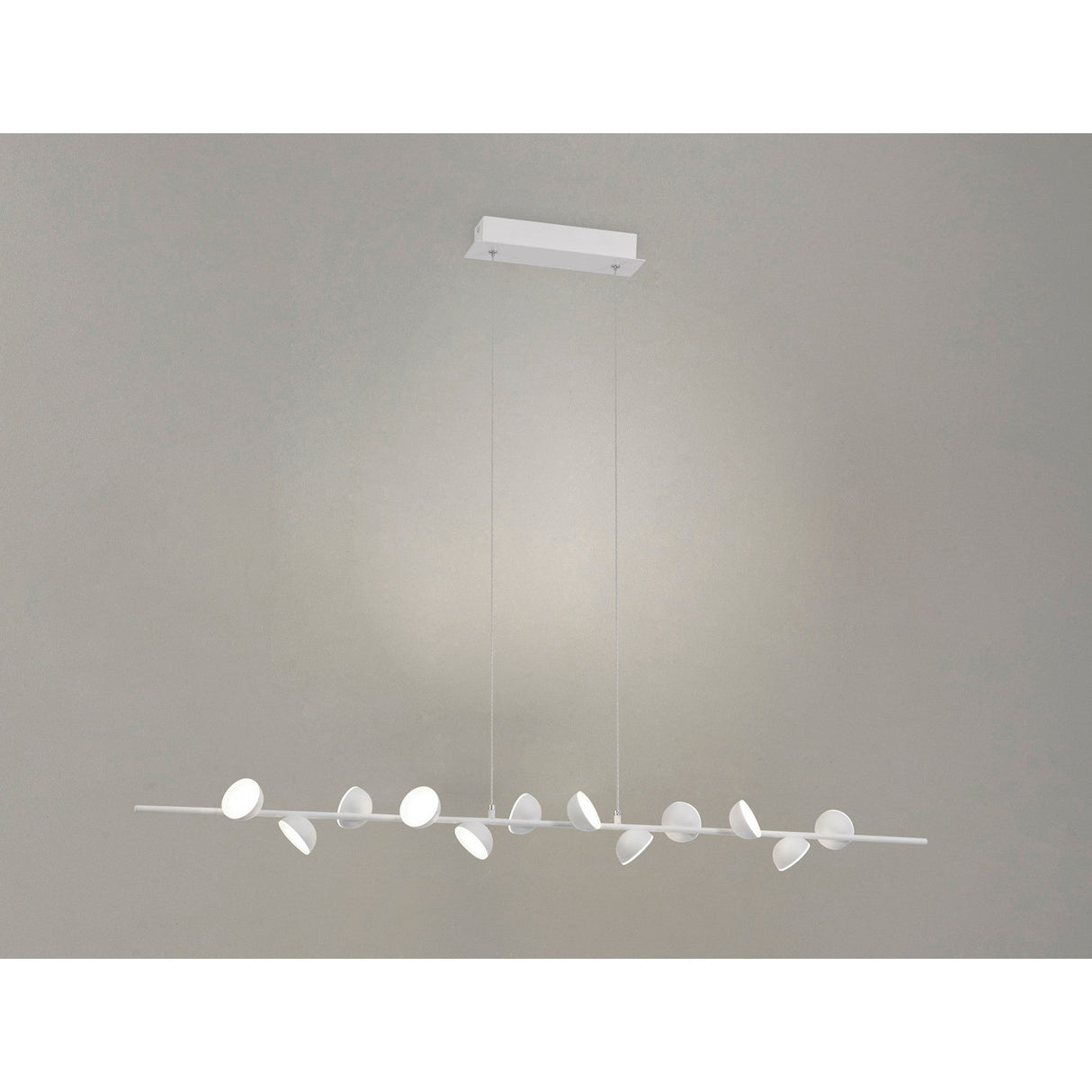Adn 100cm LED Linear Suspension Light 36W 3000K - White