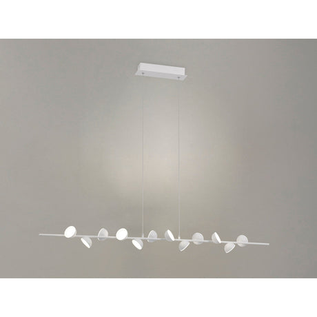 Adn 100cm LED Linear Suspension Light 36W 3000K - White