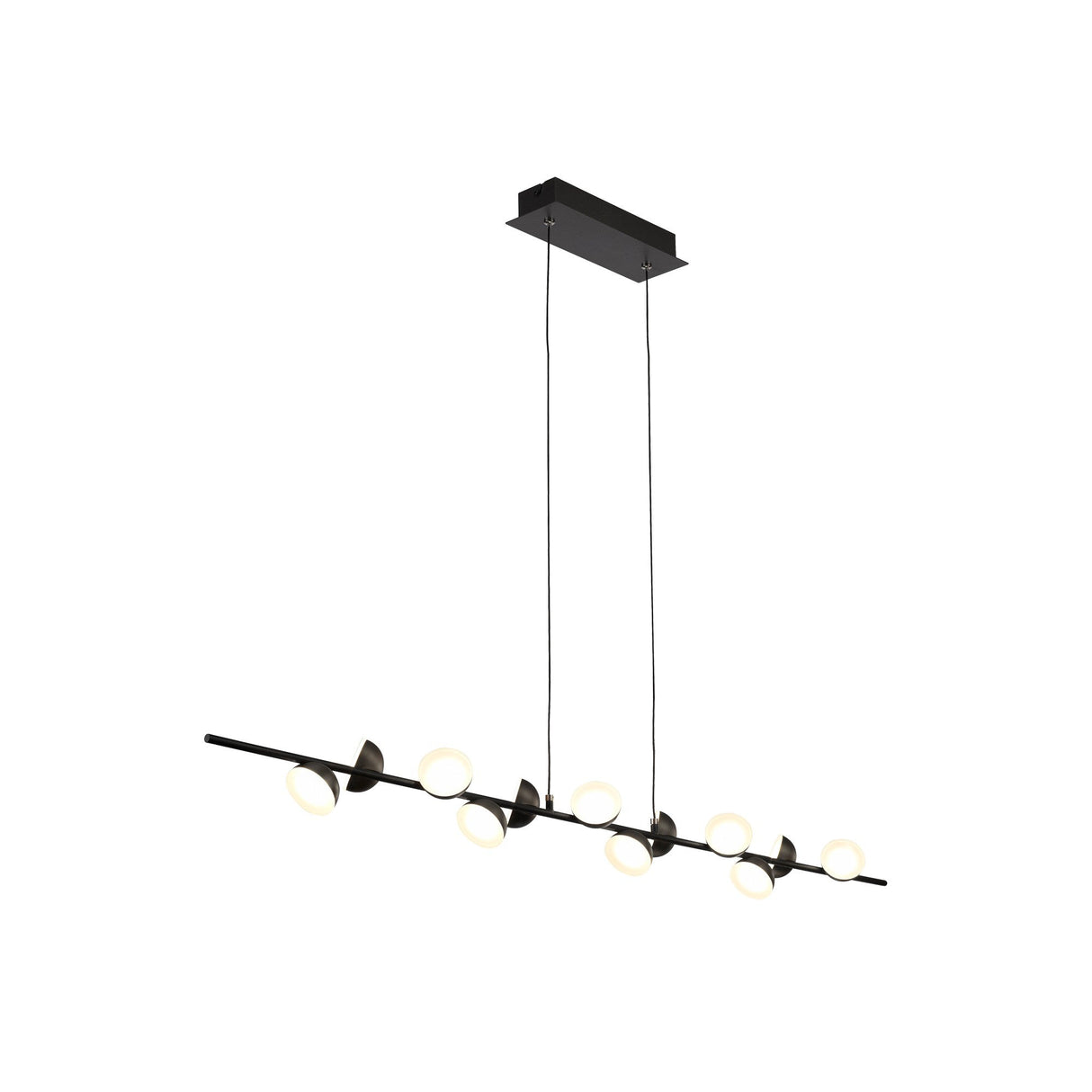 Adn 100cm LED Linear Suspension Light 36W 3000K - Black