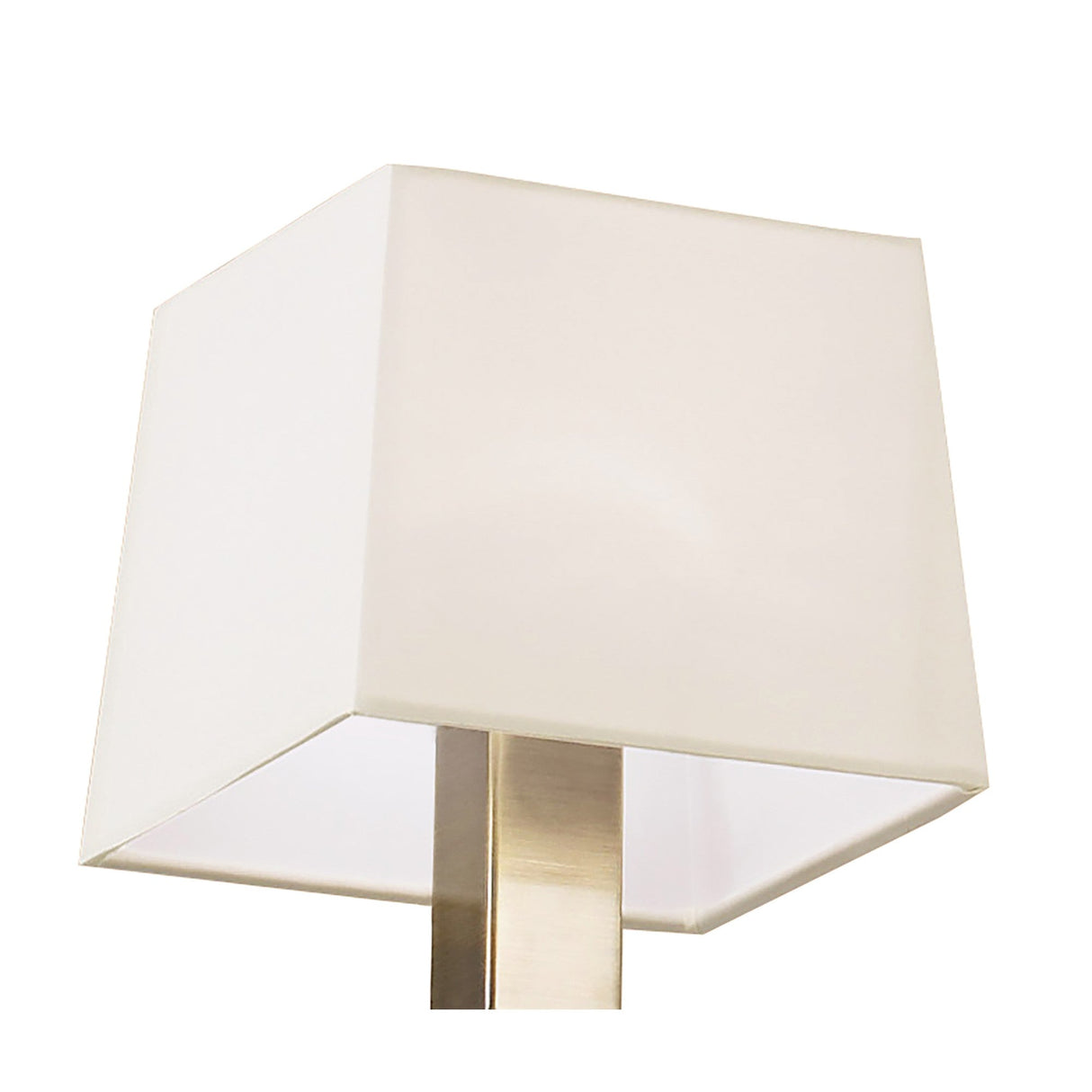 Akira 54cm 3 Light Crystal Chandelier - Brass With Cream Shades
