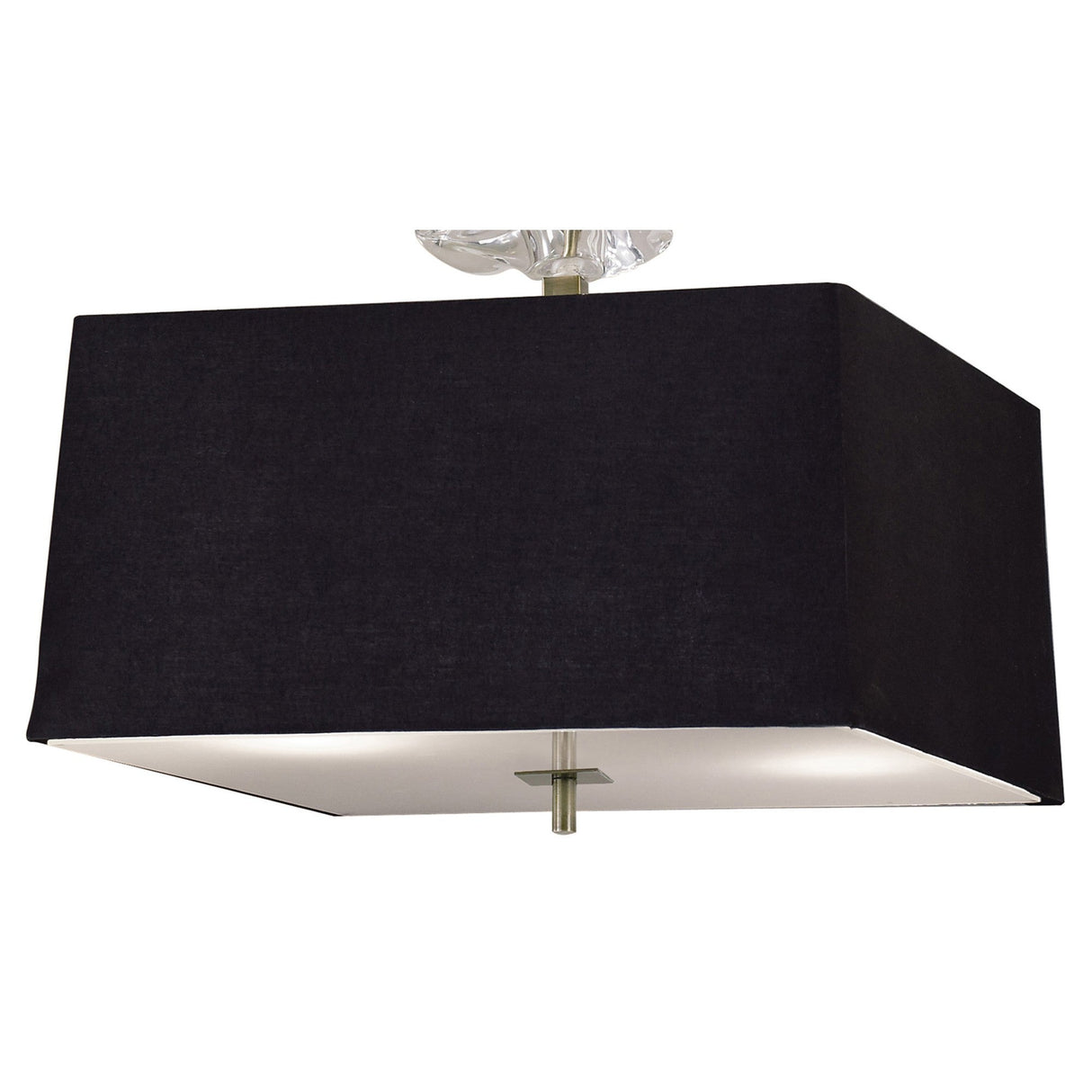 Akira 4 Light Pendant Light - Brass With Black Shade