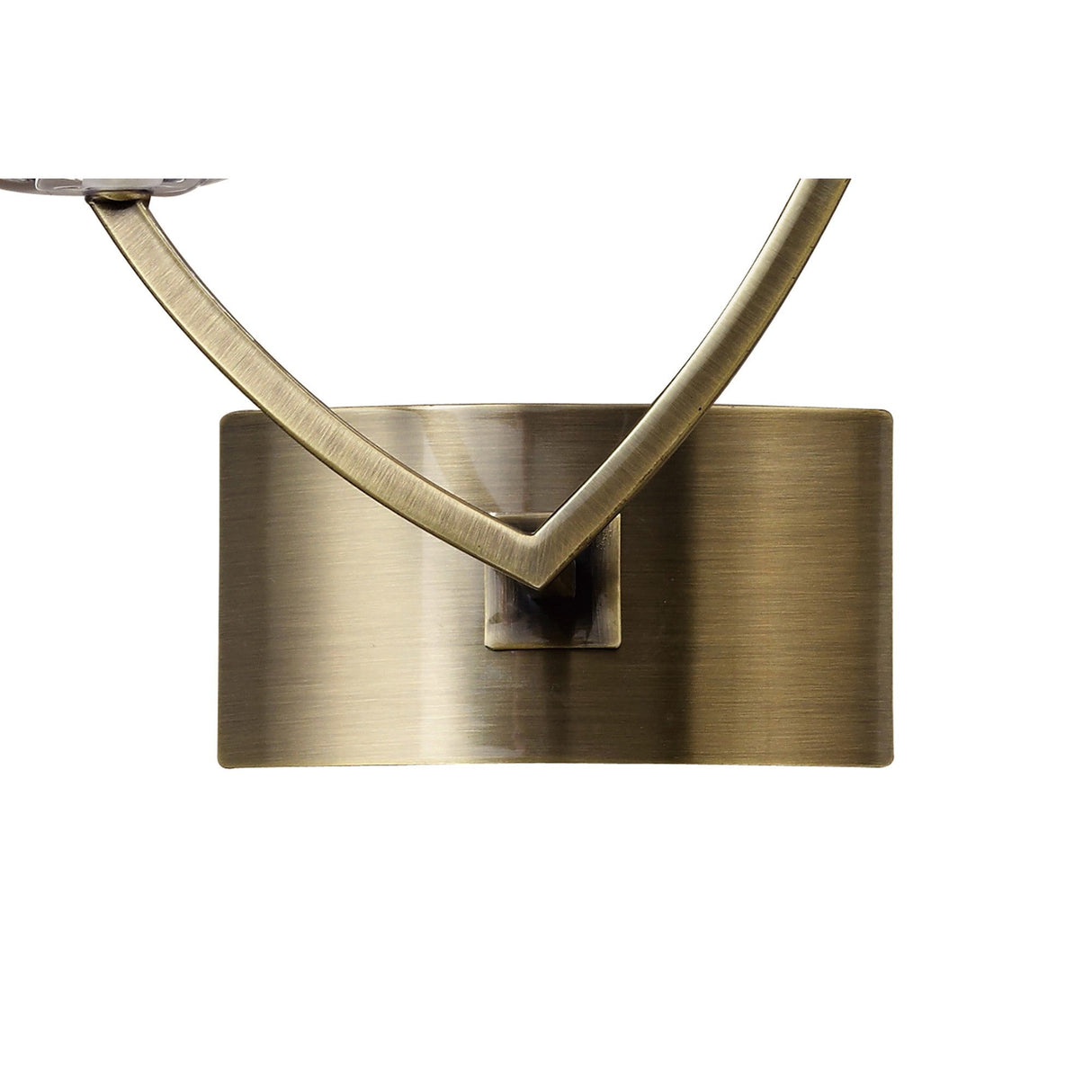 Akira 2 Light Wall Lamp - Brass With Cream Shades