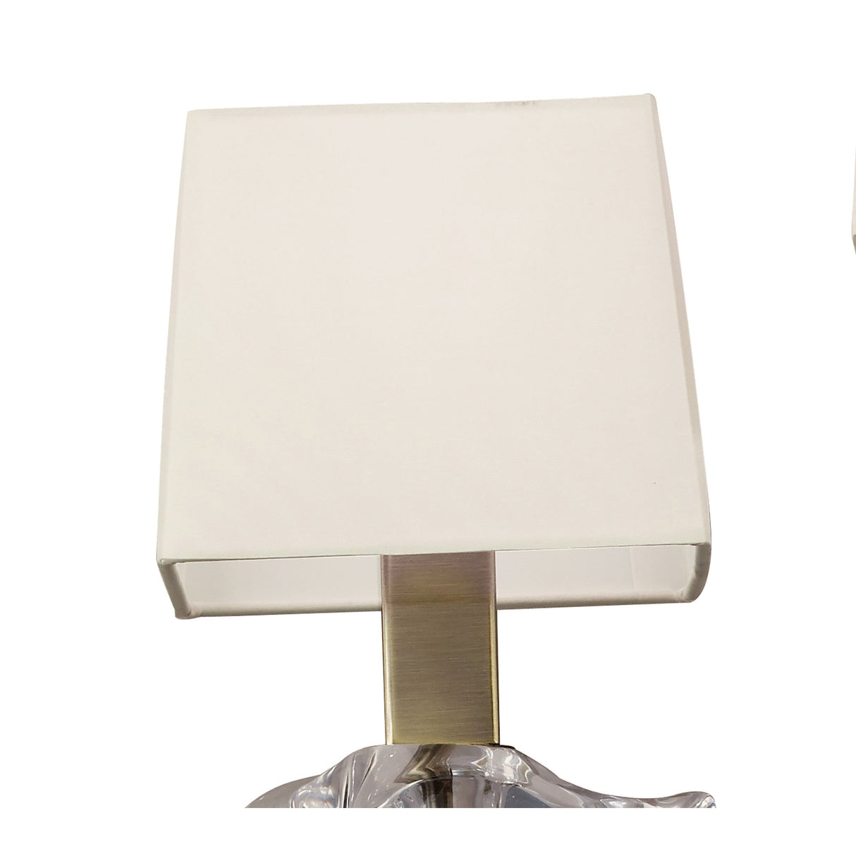 Akira 2 Light Wall Lamp - Brass With Cream Shades